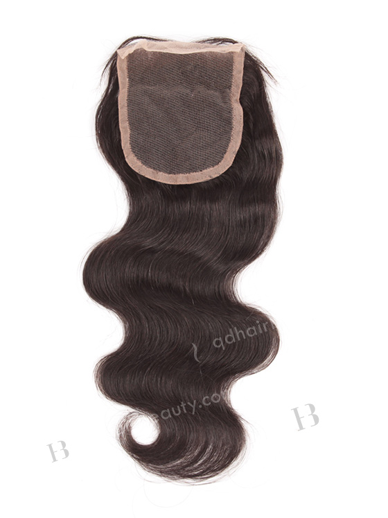In Stock Indian Remy Hair 12" Body Wave Natural Color Top Closure STC-236
